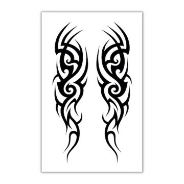 Tribal fake and artificial tattoo 10.5x20cm