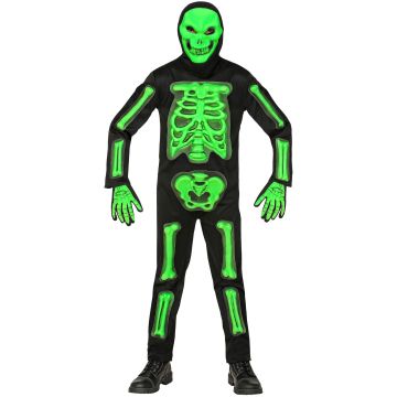 Green Skeleton Costume for Boys