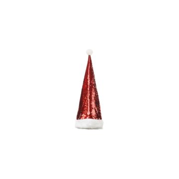 Santa hat with sequins red 70 cm