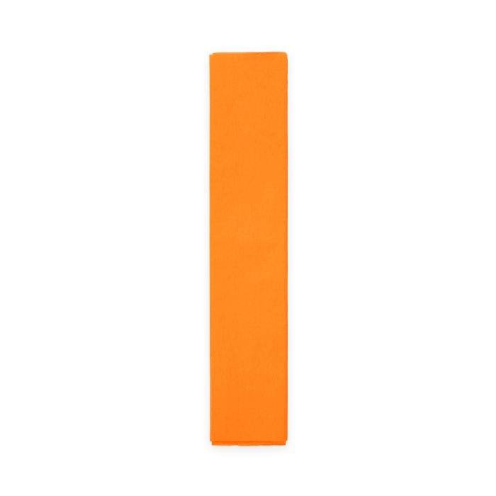 Orange crepe streamer paper 50x250 cm