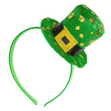 St. Patrick's Day Mini Top Hat Headband Green