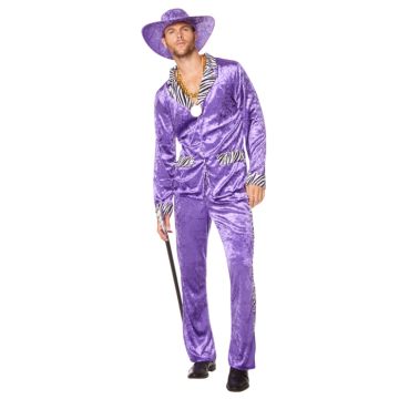 80's pimp purple suit with hat