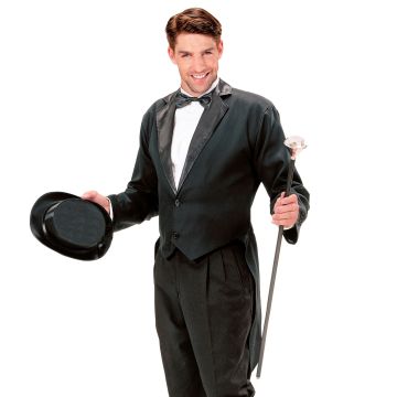 Black dinner jacket for men with satin lapels