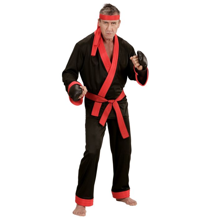 Black and Red Kickboxing Costume for Men