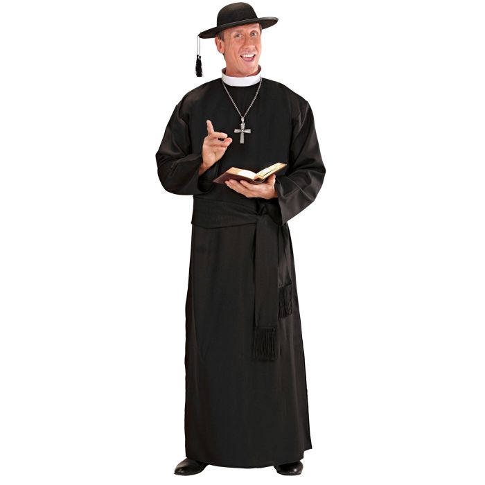 Priest Costume with Robe for Adults