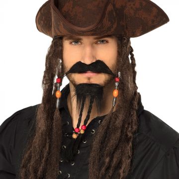 Pirate beard and moustache - onesize