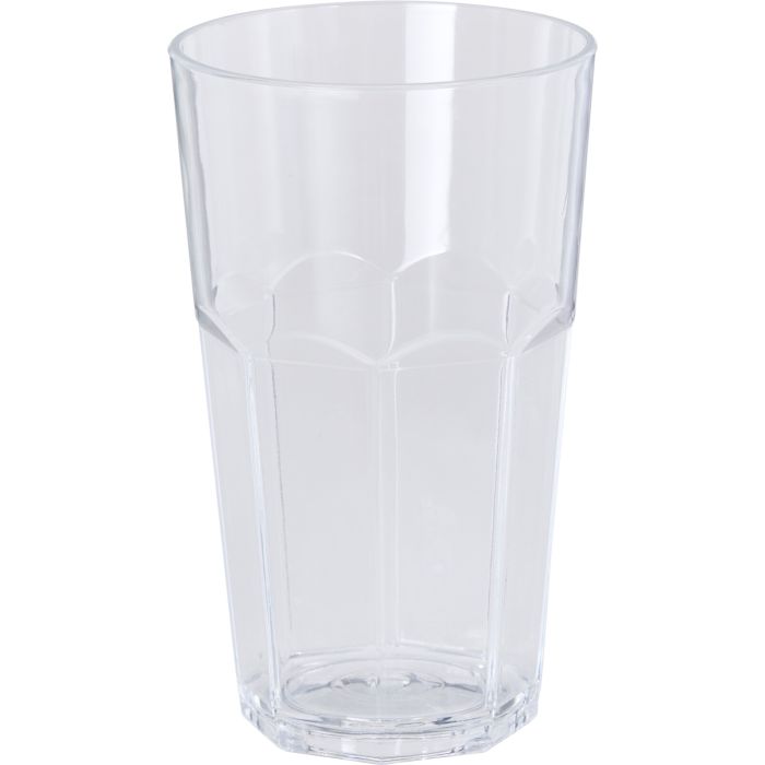 Acrylic Drinking Glass 370 ml with Faceted Design