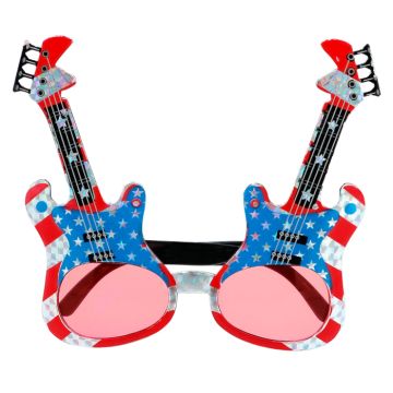 USA rock guitar glasses