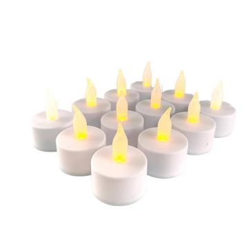 LED Tea Lights Including Batteries 12x - 39 x 20 mm