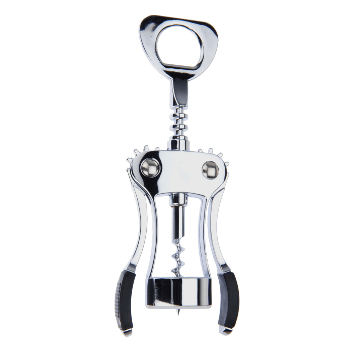 Winged metal corkscrew