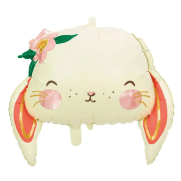 Cute bunny foil balloon - 65x55 cm
