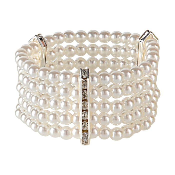 Bead bracelet with stones