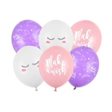 Unicorn balloons 6x - 30 cm
