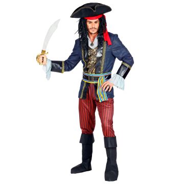 Detailed Pirate Captain Costume for Men