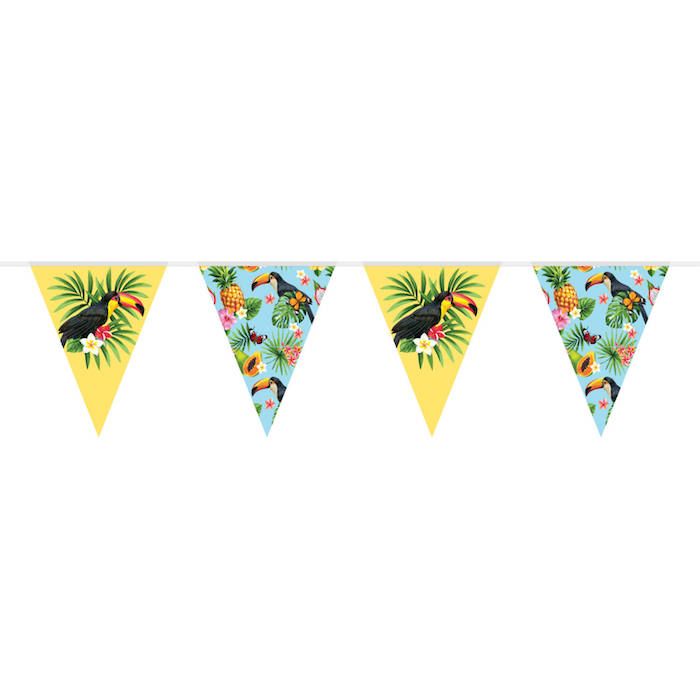 Tropical Toucan Pennant Garland - 10 meters