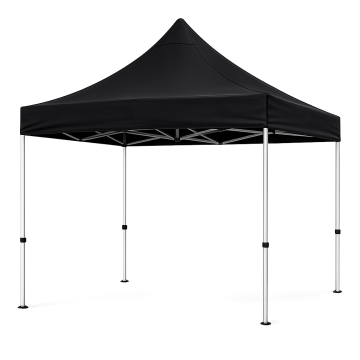 Outdoor strong gazebo 3x3 m black - 19.5 kg