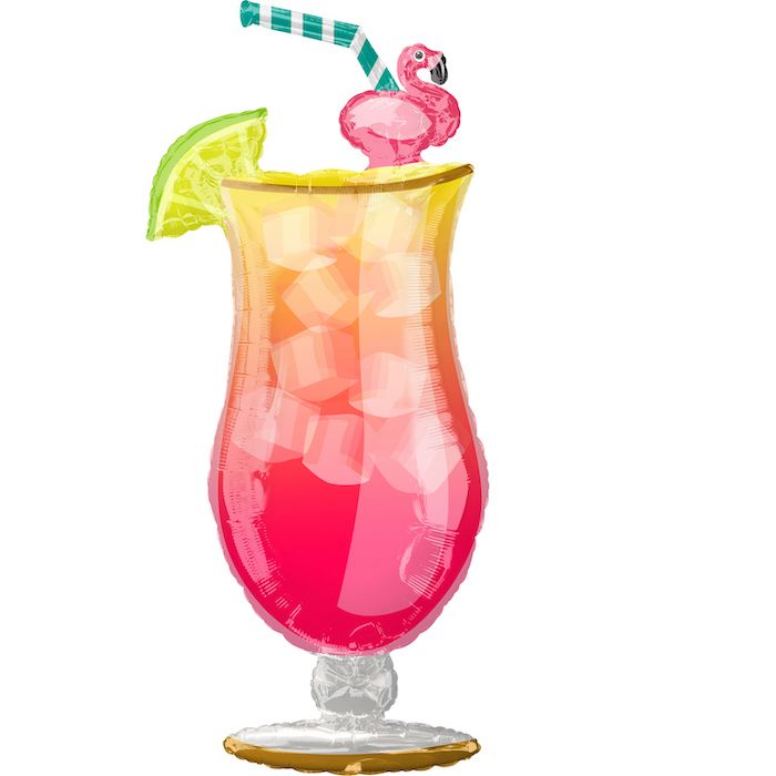 Giant Tropical Red Drink Balloon - 104 cm 