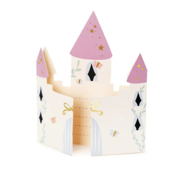 Castle Design Invitation Cards 6x - 12.5 x 15.5 cm