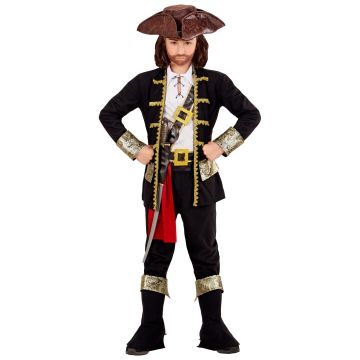 Detailed Pirate Captain Costume for Boys