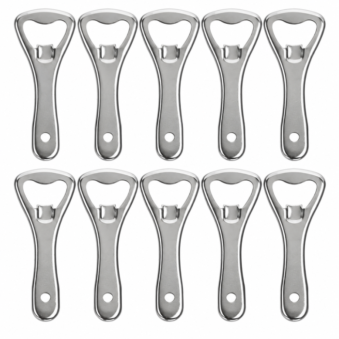 Metal Bottle Opener 10x - 9 cm