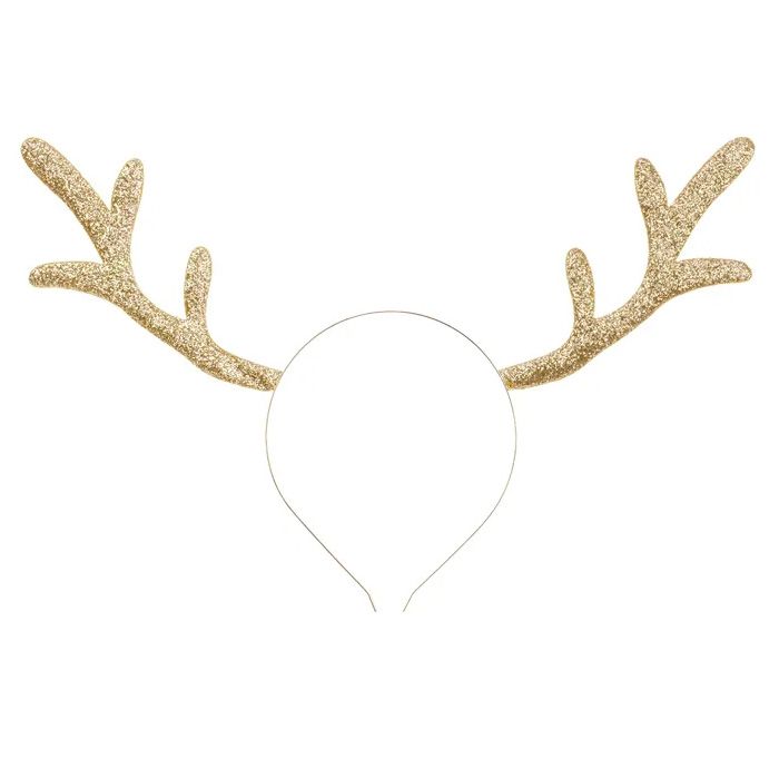 Reindeer Antler Headband - Gold