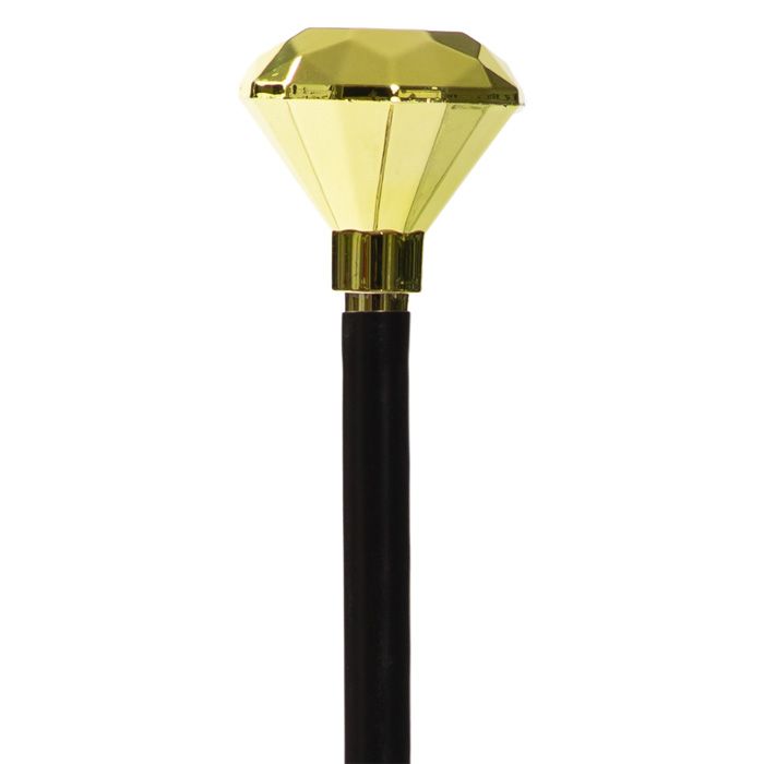 Gold diamond cane - 105 cm