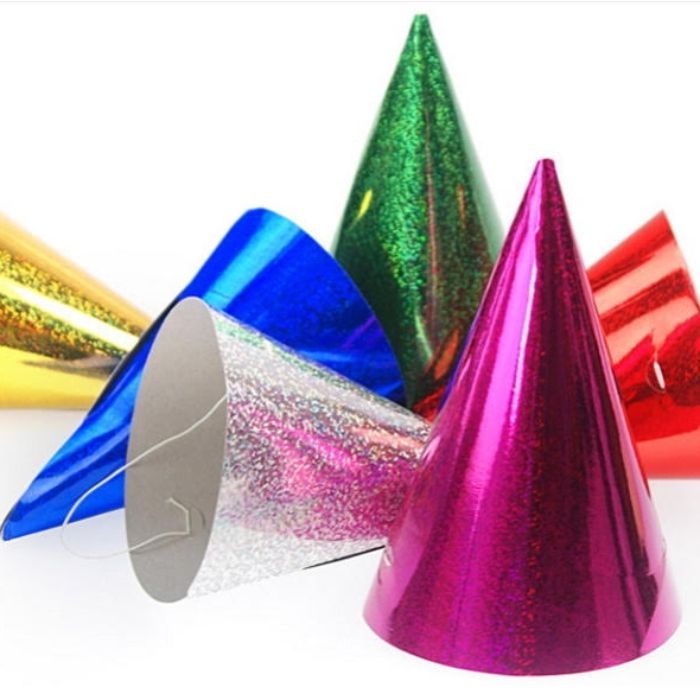 Party Hats 10x assort.