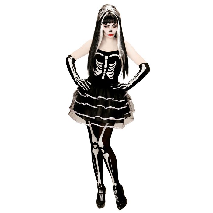 Ladies' Skeleton Dress with Gloves