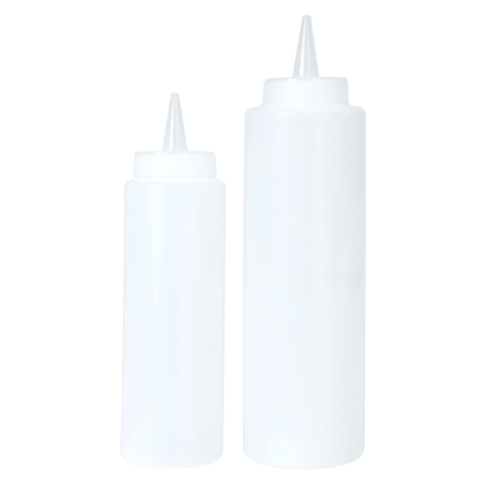 Plastic squeeze bottles 2x - 250/400 ml