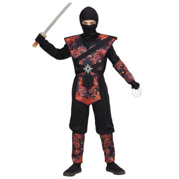 Fire Dragon Ninja Costume for Boys