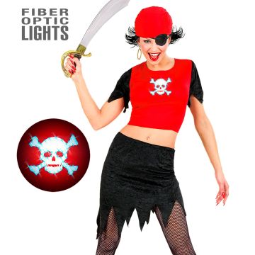 Glowing Pirate Girl Costume for Ladies