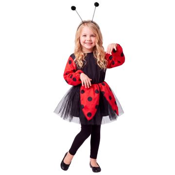 Ladybird costume for girls - 2 pieces