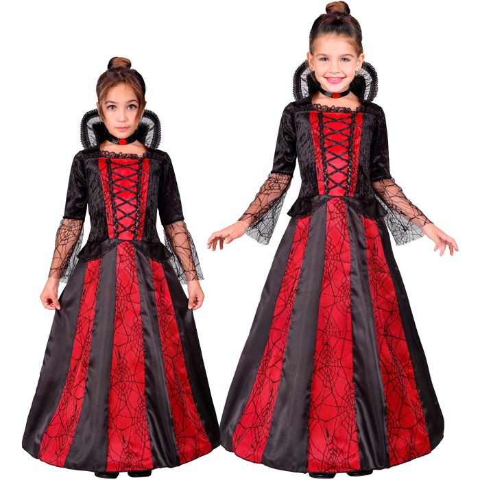Vampire Dress with Collar for Girls