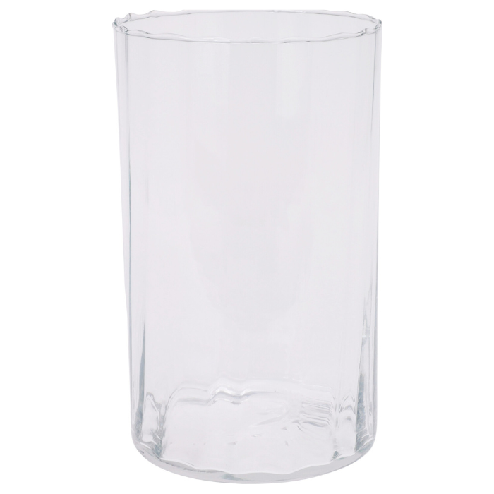 Stylish transparent glass vase 18x28 cm
