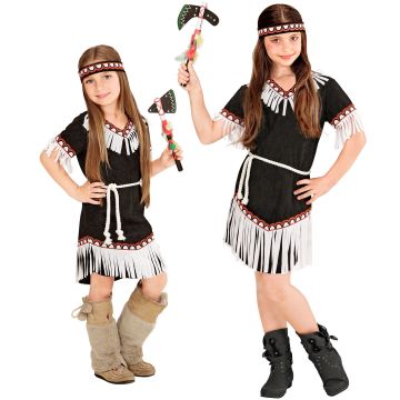 Black Indian Girl Costume - 3 Pieces