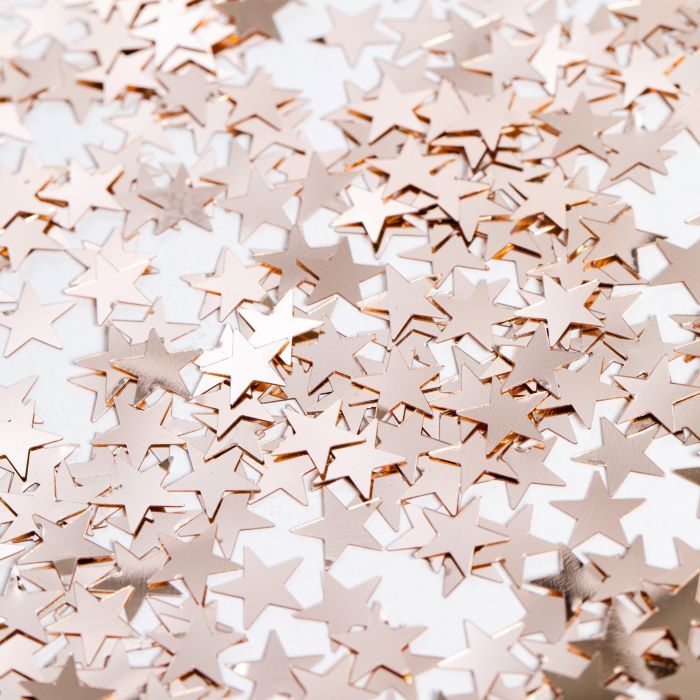 Rose gold star table confetti - 14 g
