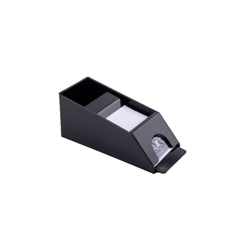 Card dispenser for 4 sets of cards black - 28x12x12 cm