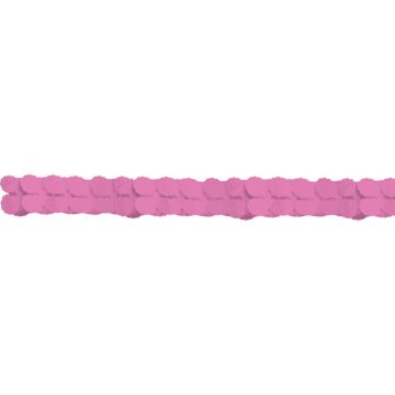 Pink Paper Garland - 3.65 meters