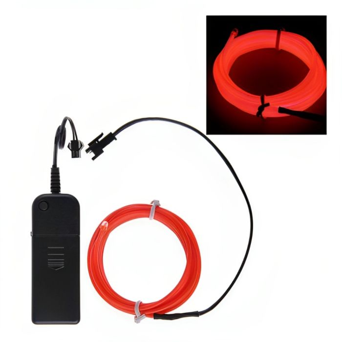 Neon LED wire 5 m red