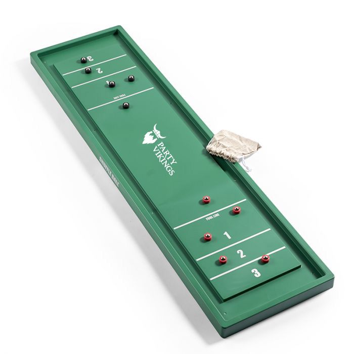 Shuffleboard incl bag and 10 pucks 122x33 cm PartyVikings