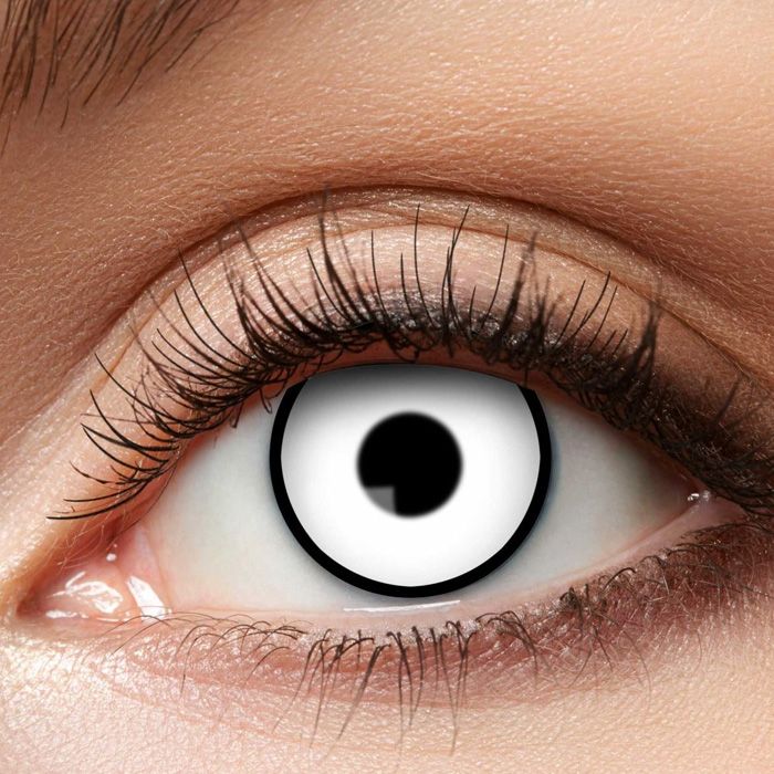 Marble White Contact Lenses - disposable