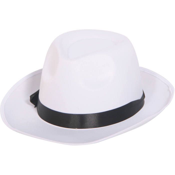 White Fedora Hat - 59 cm