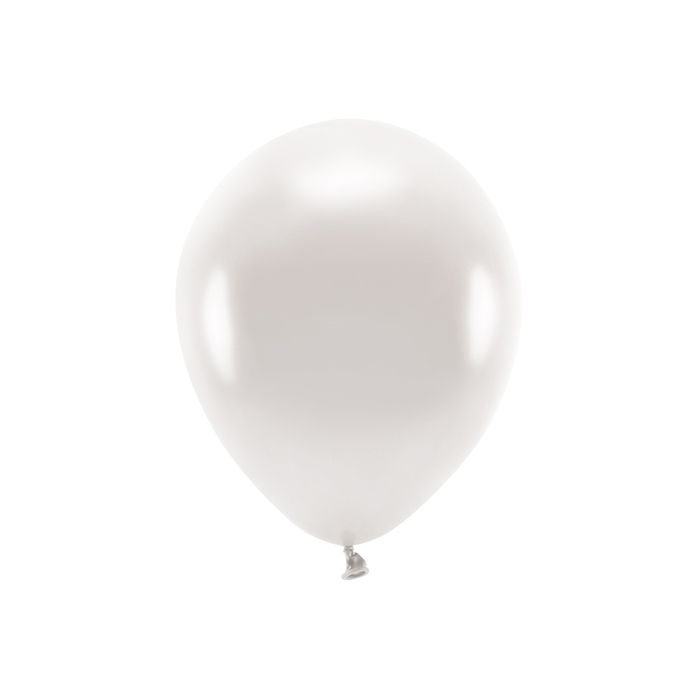 Metallic Pearl White Balloons 10x - 30 cm