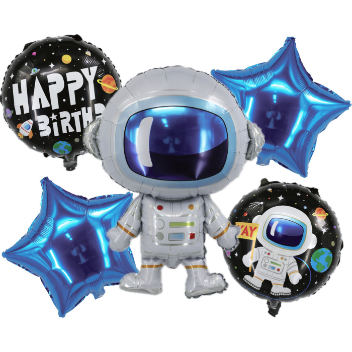 Foil Balloons with Astronaut Theme 5x