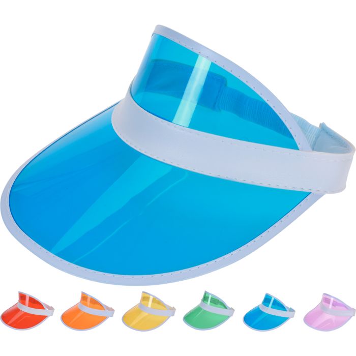 Transparent sunshade with elastic strap