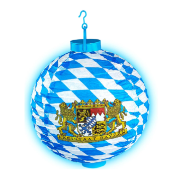 Oktoberfest lantern with LED - 30 cm