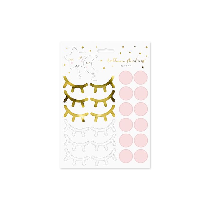 Little Star Balloon Stickers - 12 sets