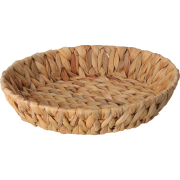 Round woven basket made of water hyacinth 30x6 cm