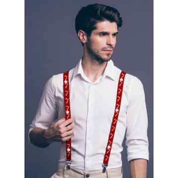 Red Suspenders with Lollipops
