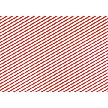Red and white striped wrapping paper - 200x70 cm